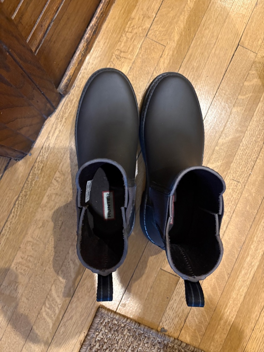 Hunter Brown Chelsea Rain Boots - Picture 3 of 4
